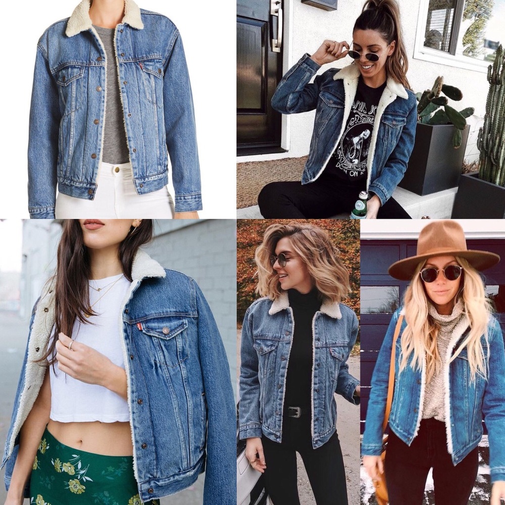 Levi’s Authentic Sherpa Trucker Denim Jacket - Picture 6 of 8